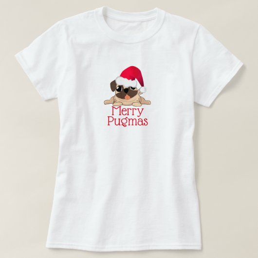Merry Pugmas Women's Basic T - Shirt (Design vorne)