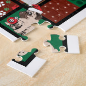 Merry Pugmas Xmas Mops Weihnachts Party Mops Lover Puzzle (Seite)