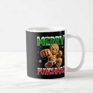 Merry Punchmas Taekwondo Karate Gingerbread Man Ma Kaffeetasse