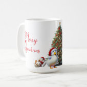 Merry Quackmas Duck Kaffeetasse (Vorderseite Links)