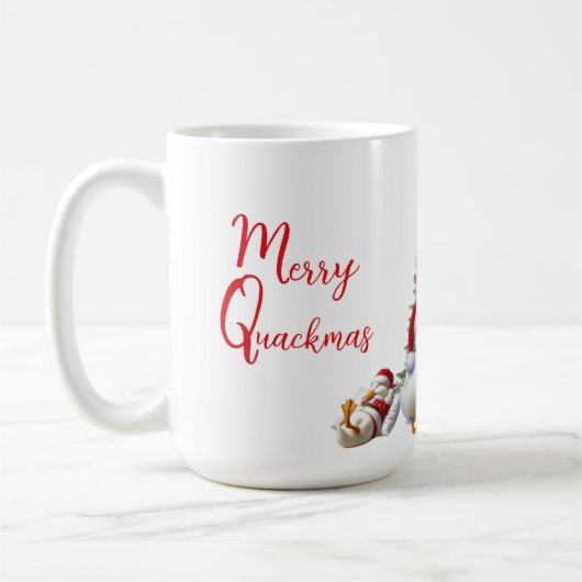 Merry Quackmas Duck Kaffeetasse (Links)