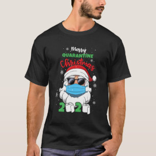 Merry Quarantine Christmas 2020 Funny Xmas Weihnac T-Shirt