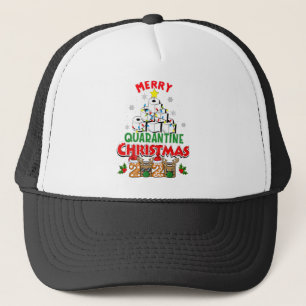 Merry Quarantine Christmas 2020 Pajamas Matching Truckerkappe