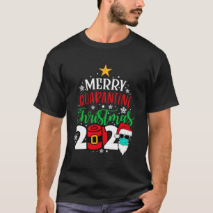 Merry Quarantine Christmas 2020 Toilettenpapier Fa T-Shirt