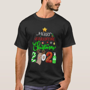 Merry Quarantine Christmas 2021 Toliet Paper Famil T-Shirt