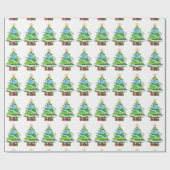 Merry Quarantine Christmas Tree Toilet Papers Geschenkpapier (Flach)