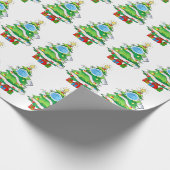 Merry Quarantine Christmas Tree Toilet Papers Geschenkpapier (Ecke)