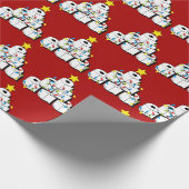 Merry Quarantine Christmas Tree ToiletPaper Geschenkpapier (Ecke)