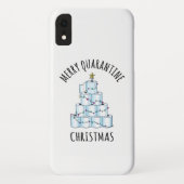 Merry Quarantine Christmas Tree Toilettenpapier Case-Mate iPhone Hülle (Rückseite)