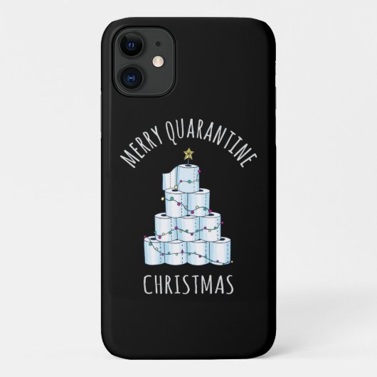 Merry Quarantine Christmas Tree Toilettenpapier Case-Mate iPhone Hülle (Rückseite)