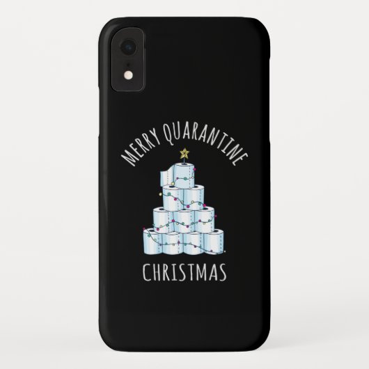 Merry Quarantine Christmas Tree Toilettenpapier Case-Mate iPhone Hülle (Rückseite)