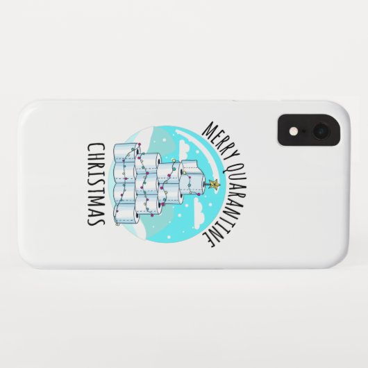 Merry Quarantine Christmas Tree Toilettenpapier Case-Mate iPhone Hülle (Rückseite (Horizontal))