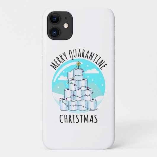 Merry Quarantine Christmas Tree Toilettenpapier Case-Mate iPhone Hülle (Rückseite)