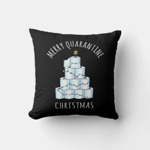 Merry Quarantine Christmas Tree Toilettenpapier Kissen