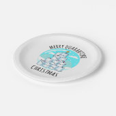 Merry Quarantine Christmas Tree Toilettenpapier Pappteller (Schrägansicht)