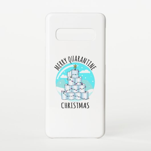Merry Quarantine Christmas Tree Toilettenpapier Samsung Galaxy Hülle (Rückseite)
