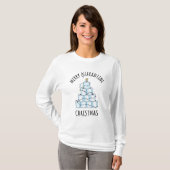 Merry Quarantine Christmas Tree Toilettenpapier T-Shirt (Vorne ganz)