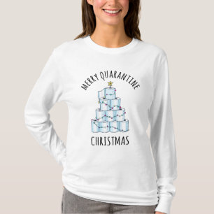 Merry Quarantine Christmas Tree Toilettenpapier T-Shirt