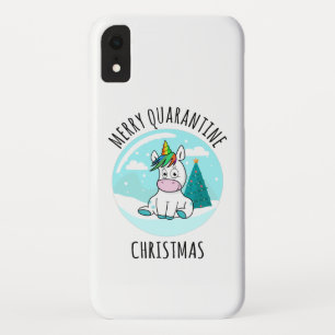 Merry Quarantine Christmas Unicorn Case-Mate iPhone Hülle