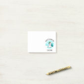 Merry Quarantine Christmas Unicorn Post-it Klebezettel (Auf Schreibtisch)