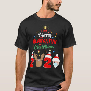 Merry Quarantine Weihnachten 2020 Xmas Pajamas T-Shirt