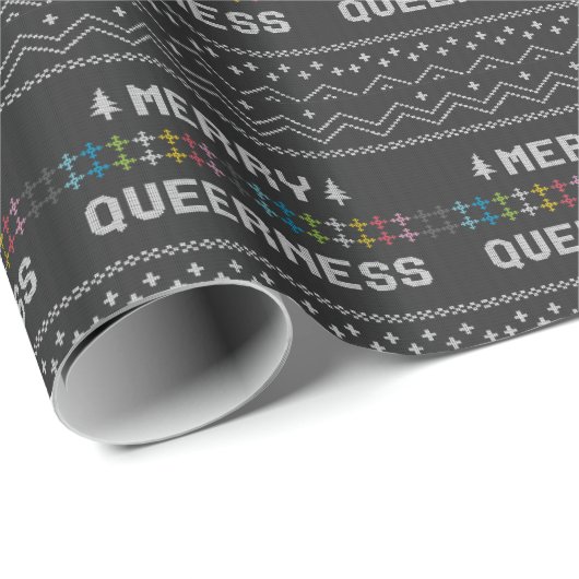 Merry Queerness Geschenkpapier (Rolleneckpunkt)