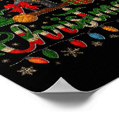 Merry Quiltmas Quilter Sewing Retreat Pajama Chris Poster (Ecke)