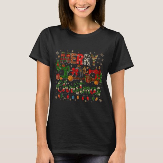 Merry Quiltmas Quilter Sewing Retreat Pajama Chris T-Shirt (Vorderseite)