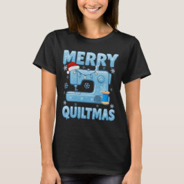 Merry Quiltmas Sewing Machine 4 T-Shirt