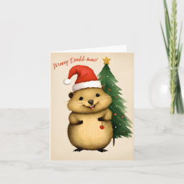 Merry Quokk-mas - Weihnachten Karte