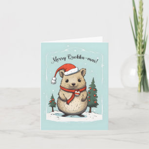 Merry Quokka-mas - Weihnachten Karte
