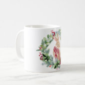 Merry Rabbit Christmas elegant Kaffeetasse (Vorderseite Links)