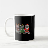 Merry Ratmas Christmas Santa Rat Mouse Lover Anima Kaffeetasse (Links)