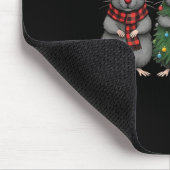 Merry Ratmas Christmas Santa Rat Mouse Lover Anima Mousepad (Ecke)