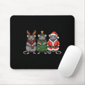 Merry Ratmas Christmas Santa Rat Mouse Lover Anima Mousepad (Mit Mouse)