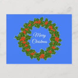 Merry Red Berry & Holly Wreath zu Weihnachten