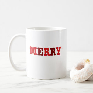 Merry Red Christmas Coffee Tasse