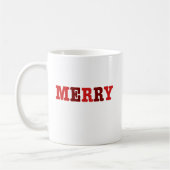 Merry Red Christmas Coffee Tasse (Links)