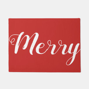 Merry Red Christmas Doormat Fußmatte