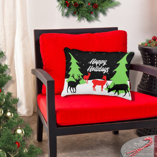 Merry Reindeer Accent Pillow Dekokissen