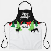 Merry Reindeer Schürze (Vorderseite)