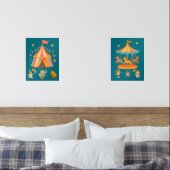 Merry Retro Circus Print Set (Schlafzimmer)