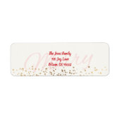 Merry Return Address Label (Vorne)