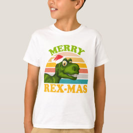Merry Rex-mas Christmas Dinosaur Niedlich Dino Tri-Blend Shirt