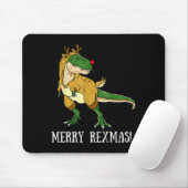 Merry Rexmas Reindeer T-rex Rudolph Dinosaur Chris Mousepad (Mit Mouse)