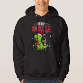 Merry Rexmas Rex Xmas Dabbing Chihuahua Dino Toddl Hoodie (Vorderseite)