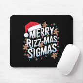 Merry Rizz Mas Sigmas Funny Alpha Christmas Santa Mousepad (Mit Mouse)
