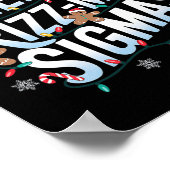 Merry Rizz Mas Sigmas Funny Alpha Christmas Santa Poster (Ecke)