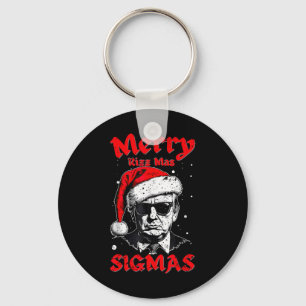 Merry Rizz Mas Sigmas Funny Gen Alpha X-mas Santa Schlüsselanhänger