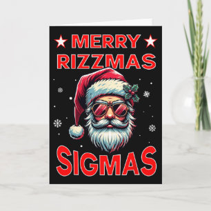 Merry Rizz Mas Sigmas Funny Middle School Alpha Ch Karte